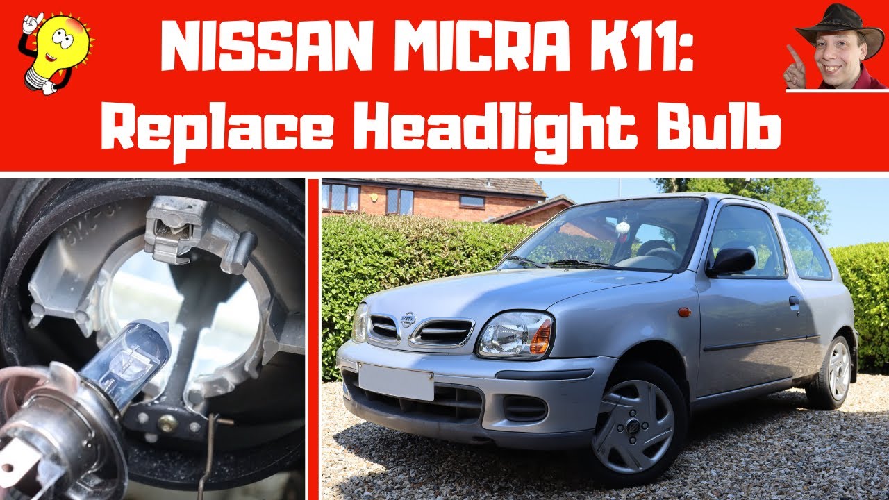 Nissan Micra K11: как заменить лампу в фаре (замена ламп в фаре)