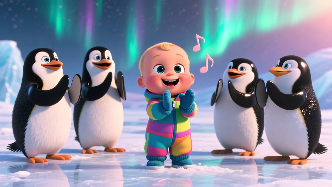 Penguin Dance Song | Fun Animal Song for Kids | Playful Nursery Rhyme