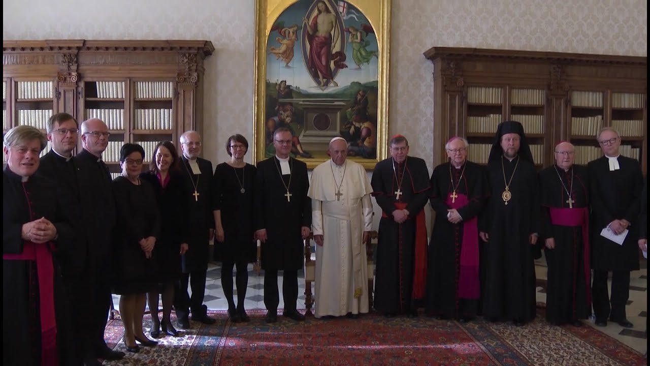 Pope Francis receives document from Lutheran Church of Finland bishops