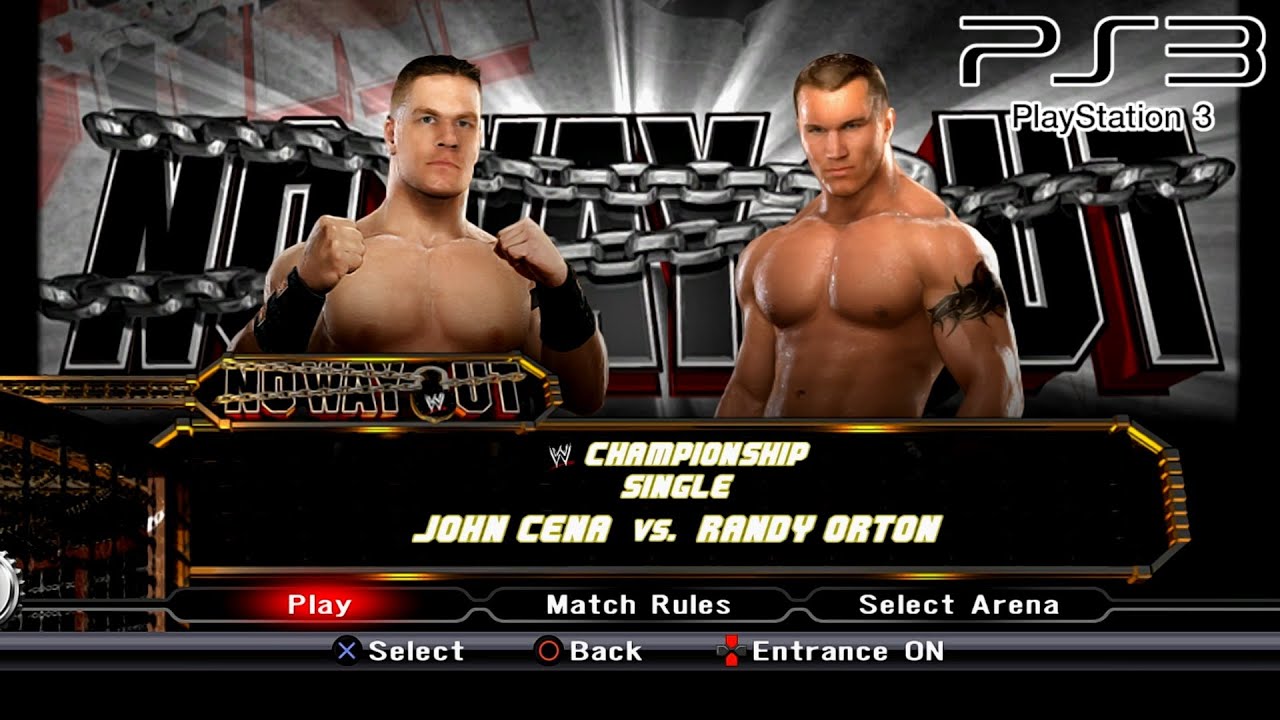 WWE SmackDown VS Raw 2009 PS3 - John Cena VS Randy Orton [2K][mClassic]
