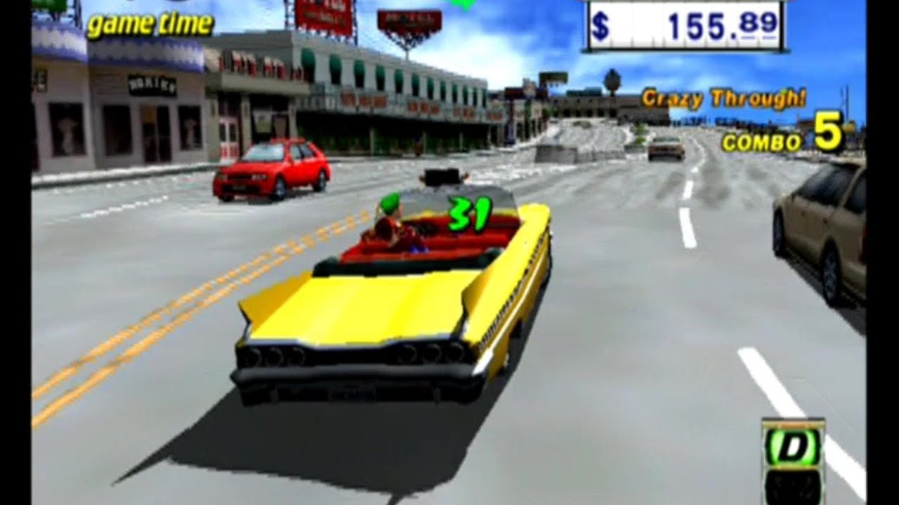 Crazy Taxi ... (PS2) Gameplay