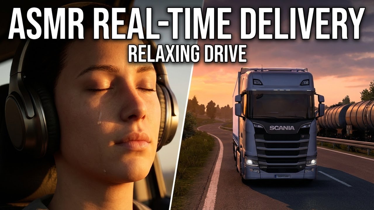 ASMR | ETS2 Real-Time Delivery | Peaceful Long Haul