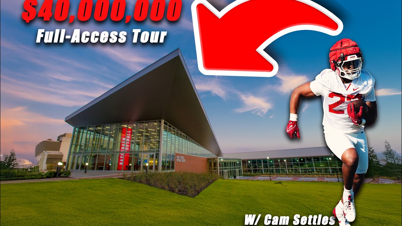EXCLUSIVE TOUR: Inside Arkansas CRAZY $40 MILLION football facility