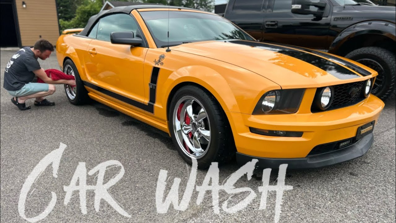 Car wash | Detailing | Satisfying  - MUSTANG GT 💦