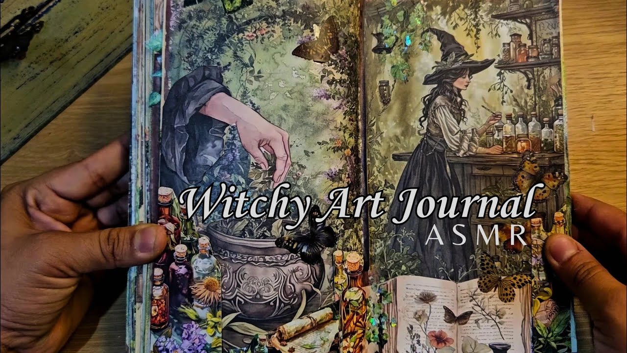 ASMR Dark Forest Journal | Witchy Scrapbook