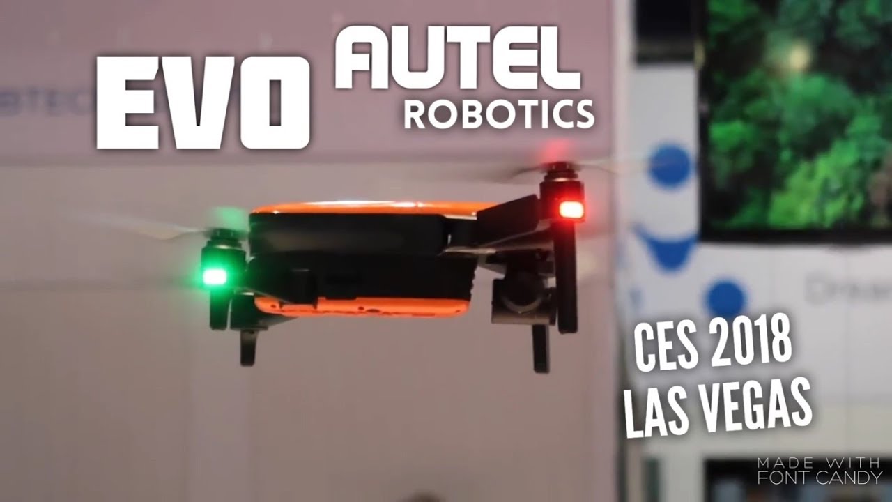 Autel EVO Drone demo @ CES 2018 Las Vegas