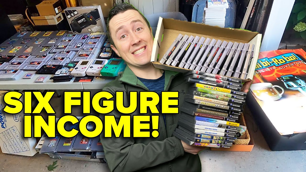 I sell retro Video Games to make a full time income!
