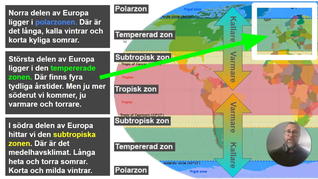 Europa del 3 - Klimatzoner