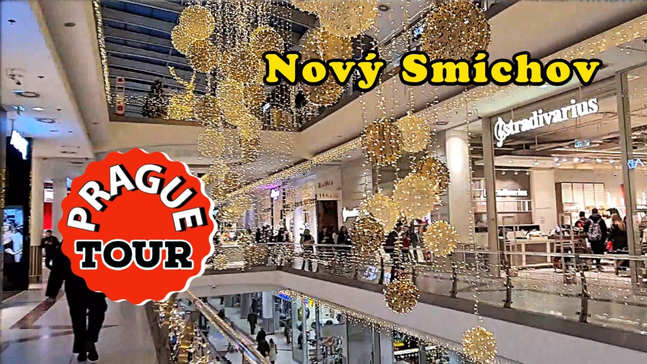 Торговый центр Nový Smíchov. Пешеходная экскурсия по Праге, Чехия.