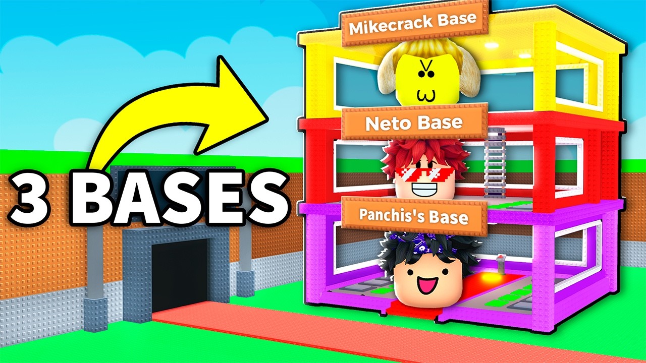 Consegu&iacute; la SUPER BASE de 3 YOUTUBERS?! en Steal a Brainrot
