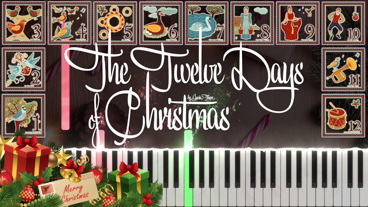 The Twelve Days of Christmas (Piano Tutorial by Javin Tham)