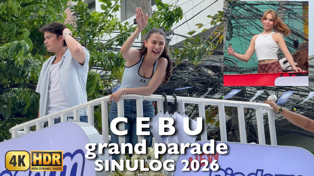 Sinulog Festival 2026 - Cebu | 4K HDR | Street Dance + Celebrities Grand Parade