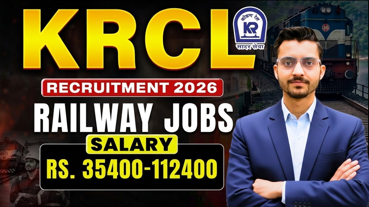 KRCL Recruitment 2026 Notification Out | JE, ALP, Track Maintainer Vacancy 2026 | Railway Vacancy