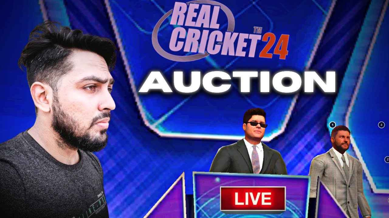 RCPL/IPL Auction Live | Real Cricket 24 Auction Live - RtxVivek