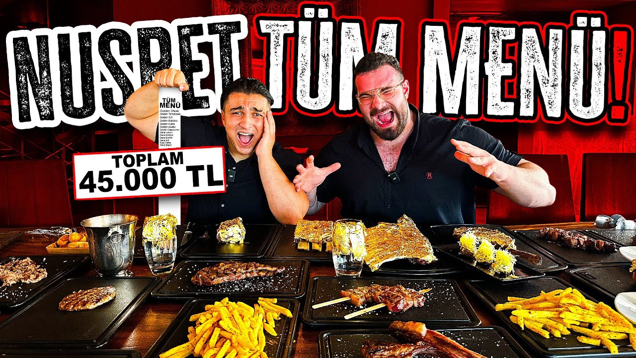 NUSRET'TE TÜM ALTIN MENÜYÜ YEDİK! @Goril Faruk​