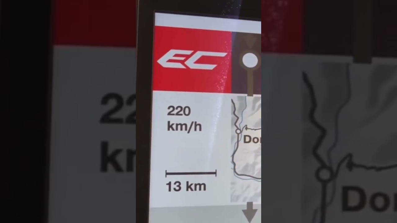 HIGH SPEED TRAIN acceleration to 230km/h (SBB Giruno) #shorts #train #trains #highspeedtrain