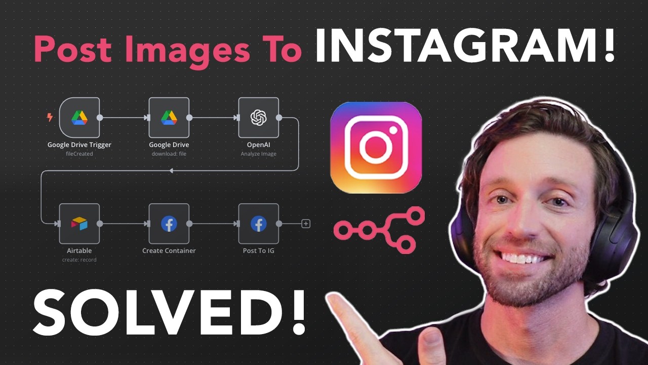 Simple n8n Instagram Automation: Post Images With AI Generated Captions