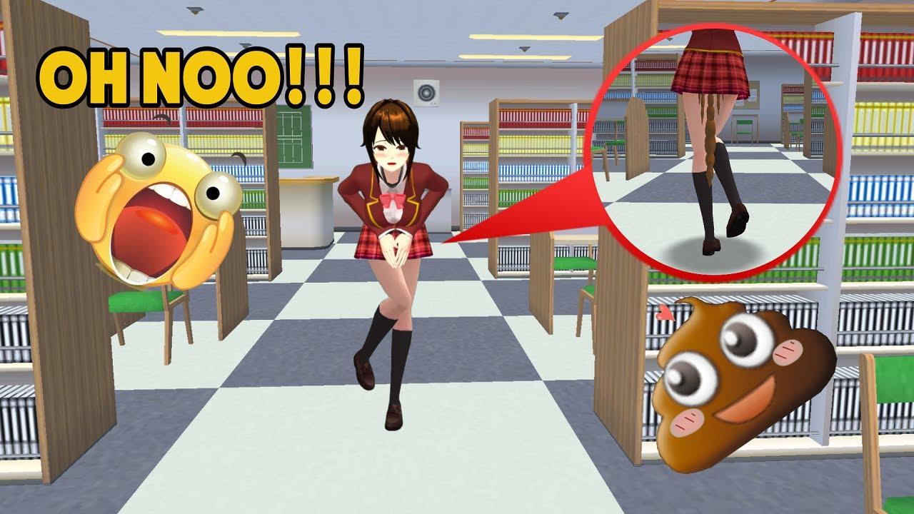 RINA EEK DI PERPUSTAKAAN GAK BISA DI TAHAN LAGI | SAKURA SCHOOL SIMULATOR