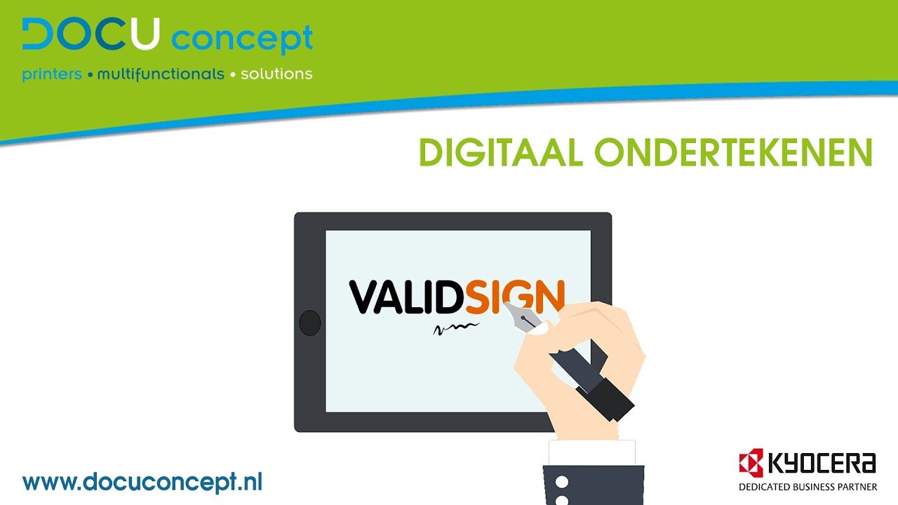 DOCUconcept - Digitaal ondertekenen met ValidSign