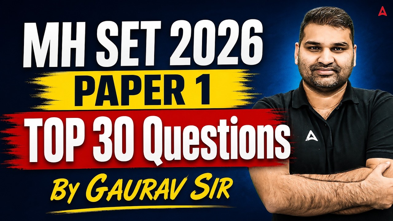 MH SET Paper 1 Preparation 2026 | MH SET Paper 1 Most Important Questions By Gaurav Sir