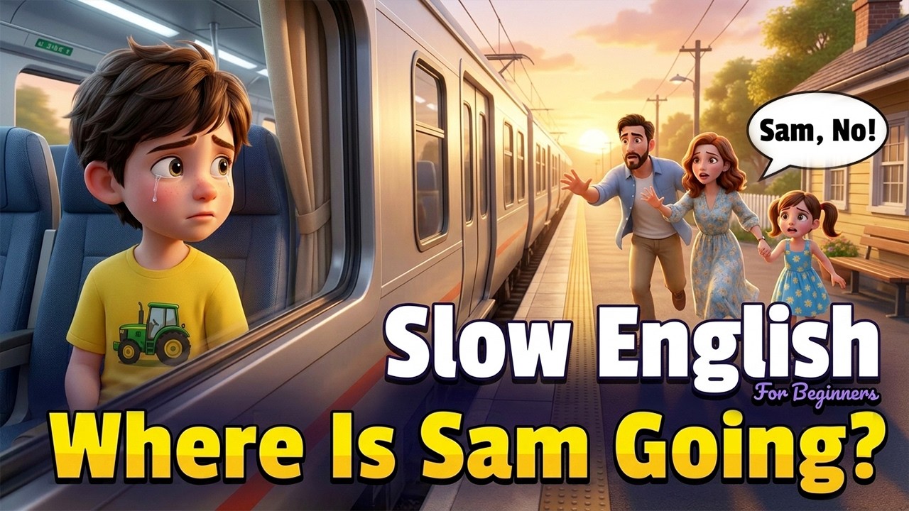 Where Is Sam Going? | Easy English Listening for Beginners | (A2 Level)
