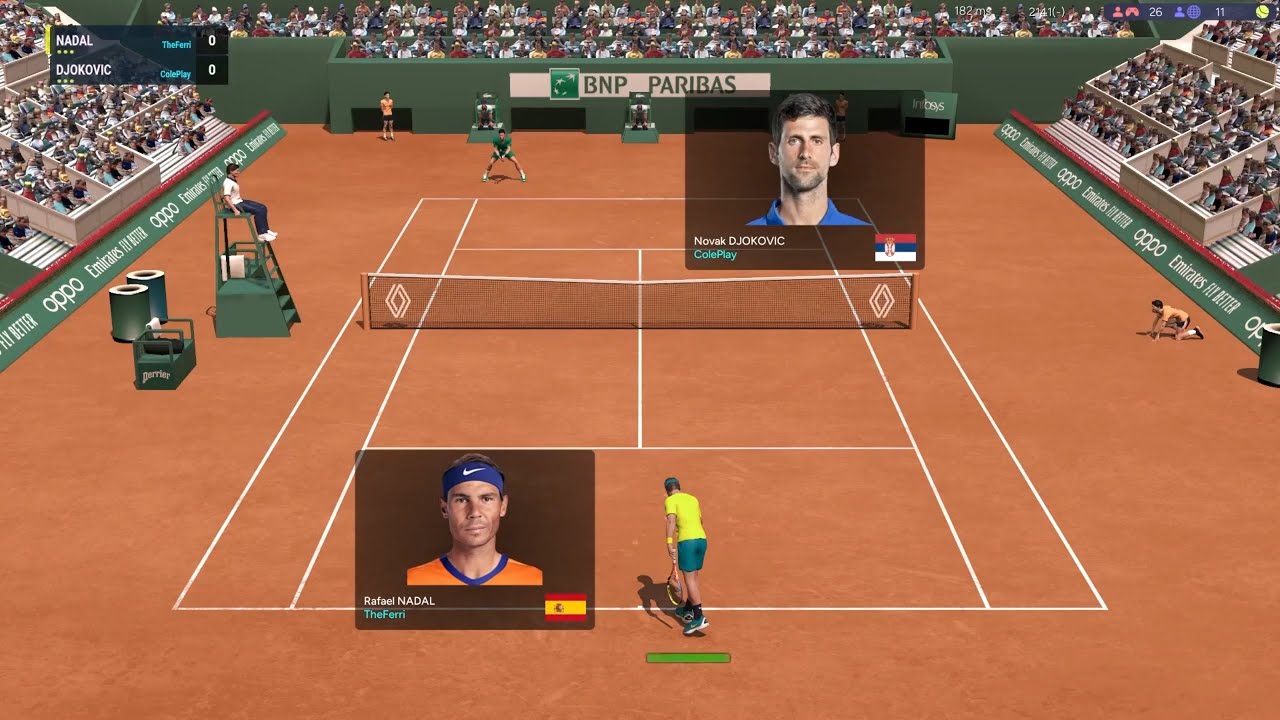FULL ACE TENNIS - Roland Garros 2024 QF : TheFerri (Nadal) vs. ColePlay (Djokovic) IN A THRILLER!