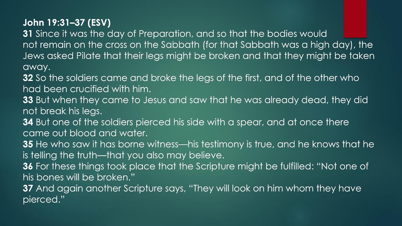 Jesus Sentenced to Die (John 19:6ff.)