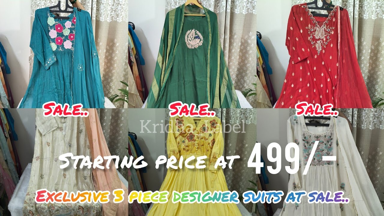 Most Trending Designer 3 piece suits & Frocks at SALE | UGAGADI SPL SALE| SHOCKING PRICES #trending