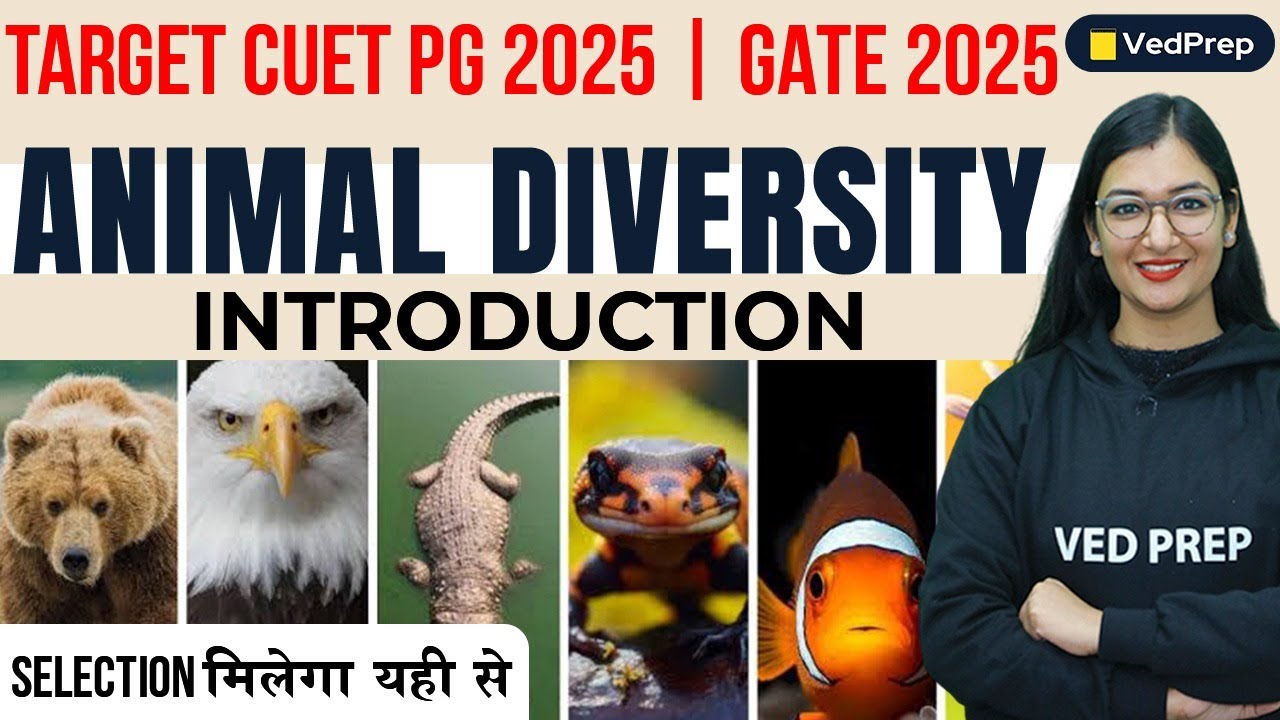 Introduction to Animal Diversity | CUET PG 2025 | GATE 2025 | VedPrep Biology Academy
