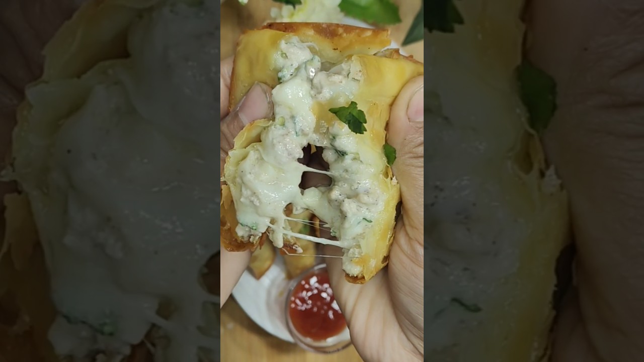 Afghani Chicken samosa recipe #shortsviral #shortvideo #trendingvideo #recipe #short