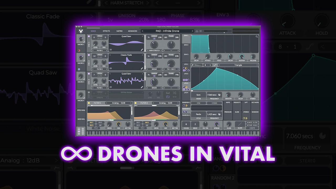 How to make infinite drones/pads in VITAL #cinematic #edm
