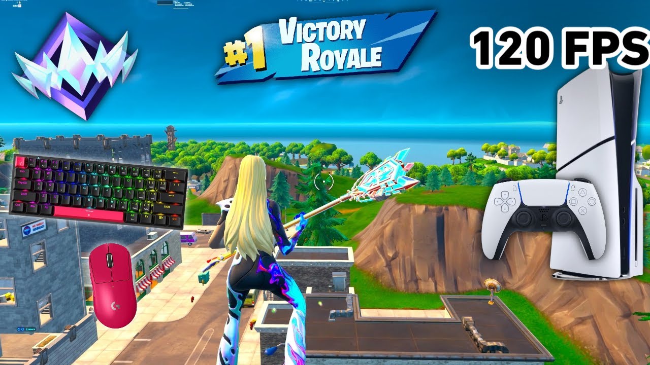 Fortnite Unreal Ranked Reload On PS5 Slim | Keyboard & Mouse Gameplay | 120 FPS | 4K