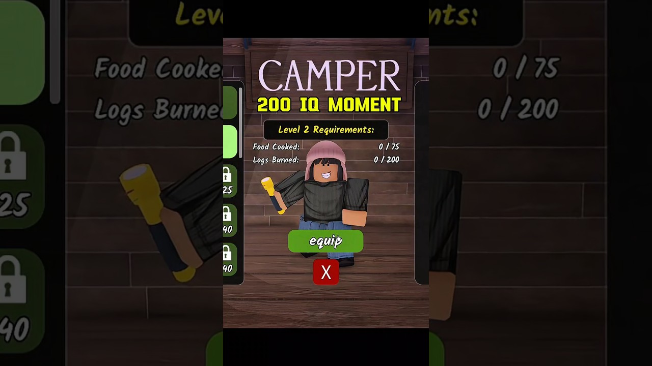 Camper Class be like on 99 nights in the forest