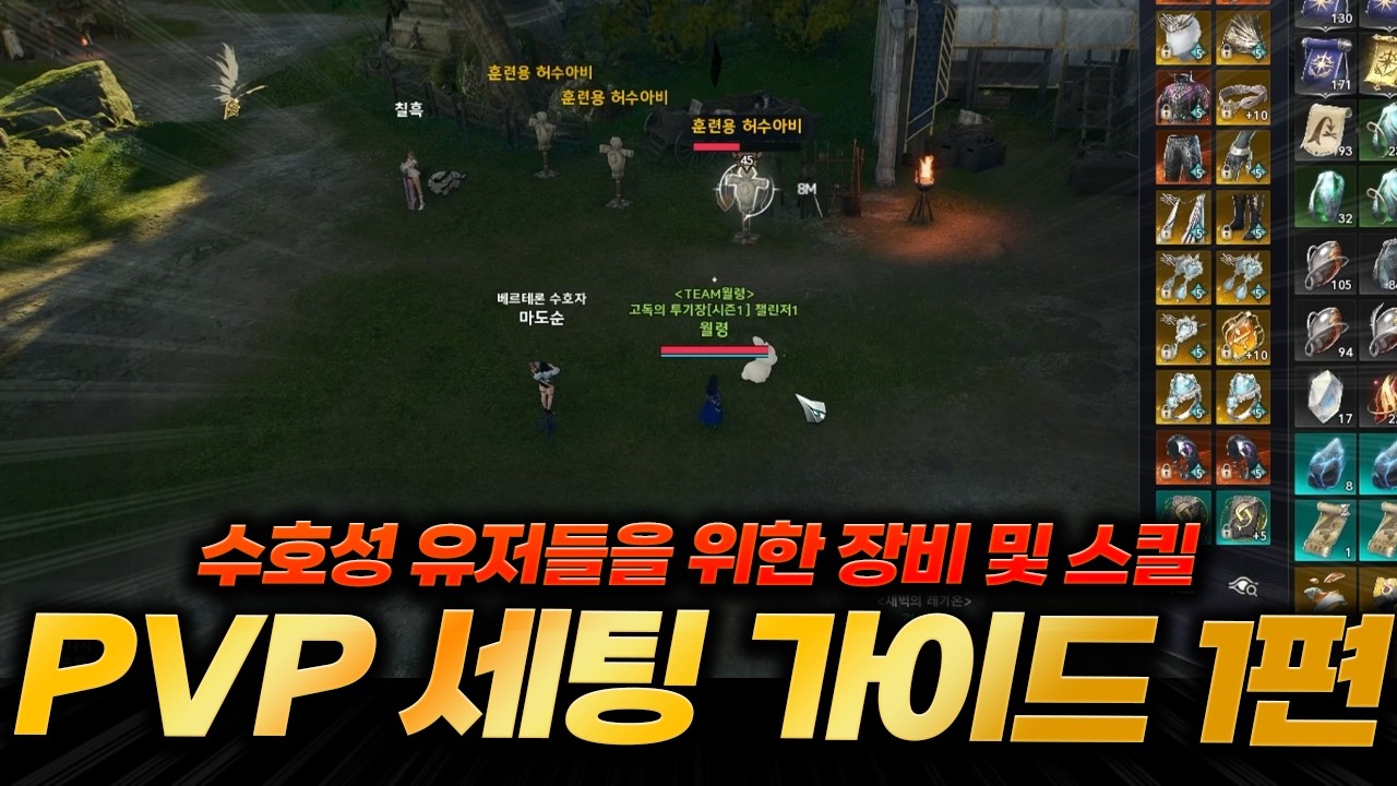 [아이온2] 수호성 유저들 필독! 장비 및 스킬 PVP 세팅 가이드