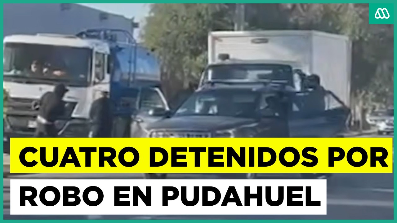 Cuatro detenidos por robo a camión Pudahuel