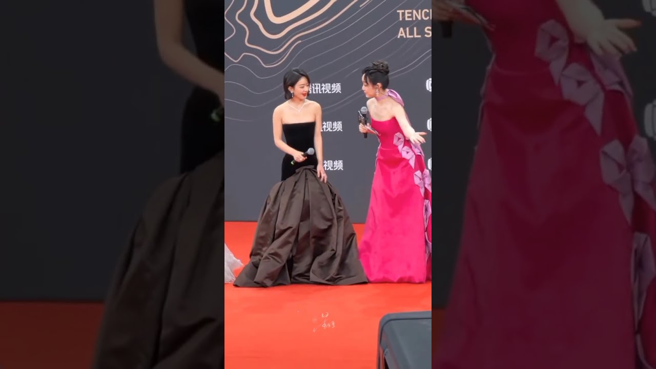 25104#ZhaoLiying At The Tencent Video All  Star Night Awards 2024 Red Carpet 💛