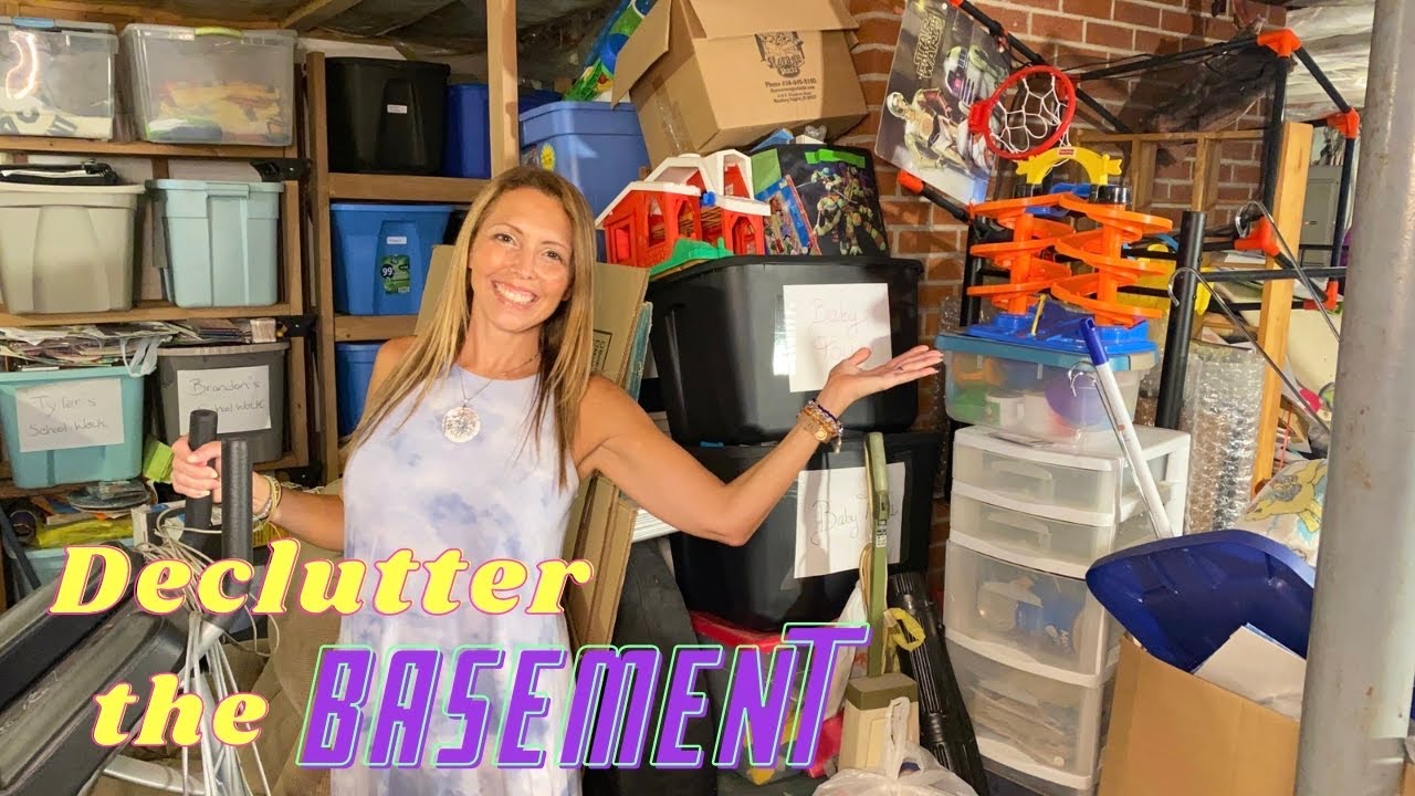 Declutter in Extremely Hoarded Basement | Emotional Baby Toys | Motivational