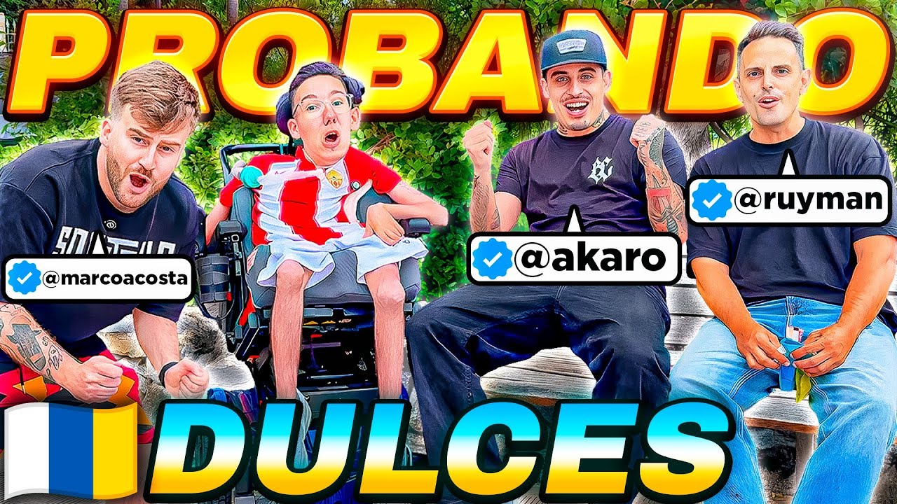 ¡PROBANDO DULCES y SNACKS de CANARIAS con @Marco Acosta, @EstoEsRuyman y AKARO! 😋🌴