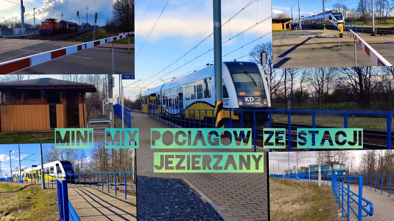 Mini mix pociągów na stacji Jezierzany 27.03.2021r.