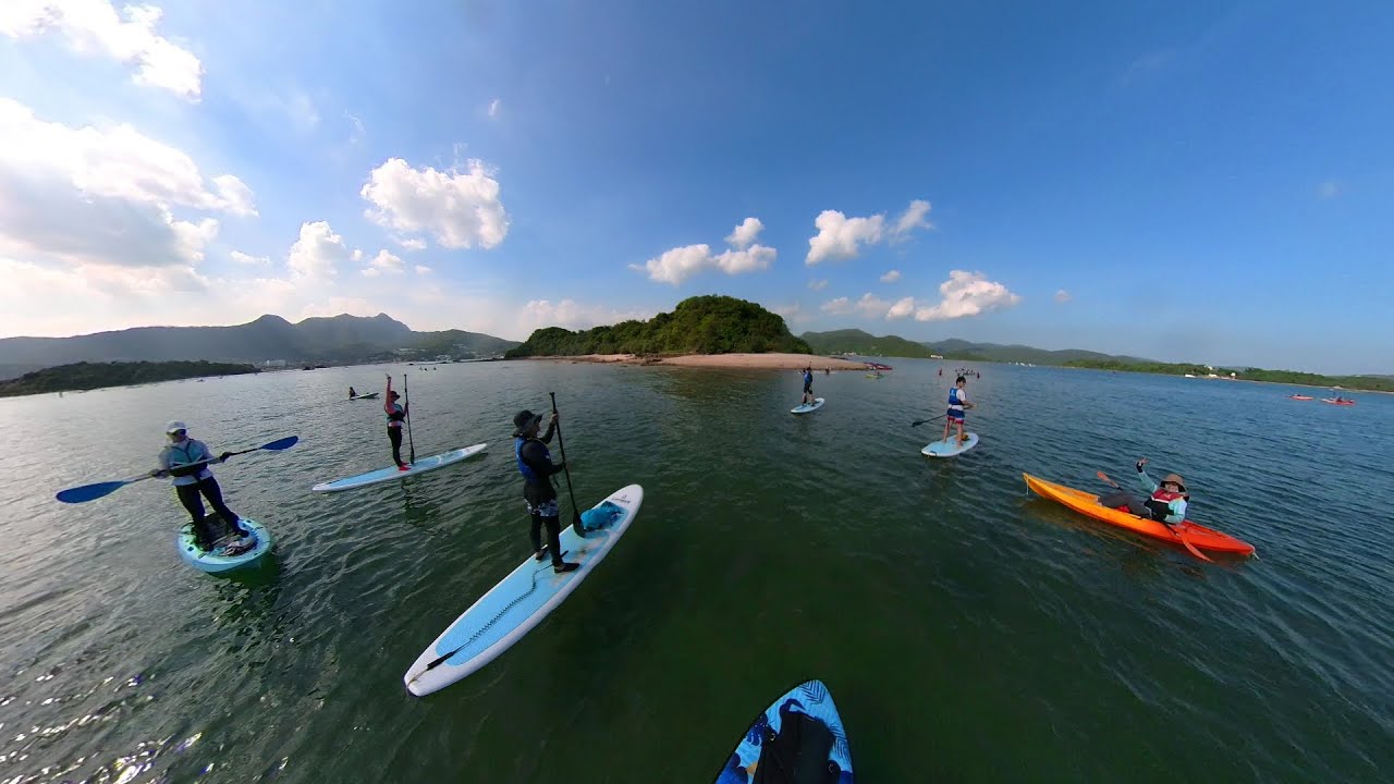 SUP直立板桨板香港西贡沙下|出海|夏天|沙滩|海滩
