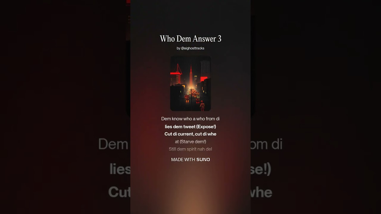 Who Dem Answer 3f (Capleton Inspired) #reggae #dancehall #music #newmusic #aighosttracks