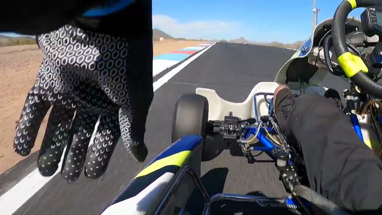 Vega Nordam lap 50 tire test on a Shifter Kart
