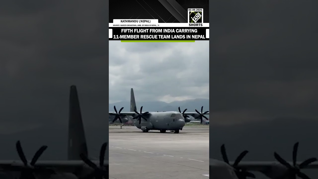 Fifth flight from India carrying rescue team with specialized tunnel rescue equipment lands in Nepal