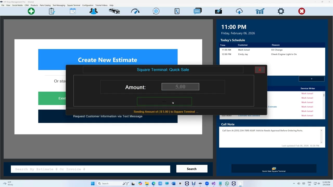 A Better Way to Start Your Day – VIP Shop Management Home Screen