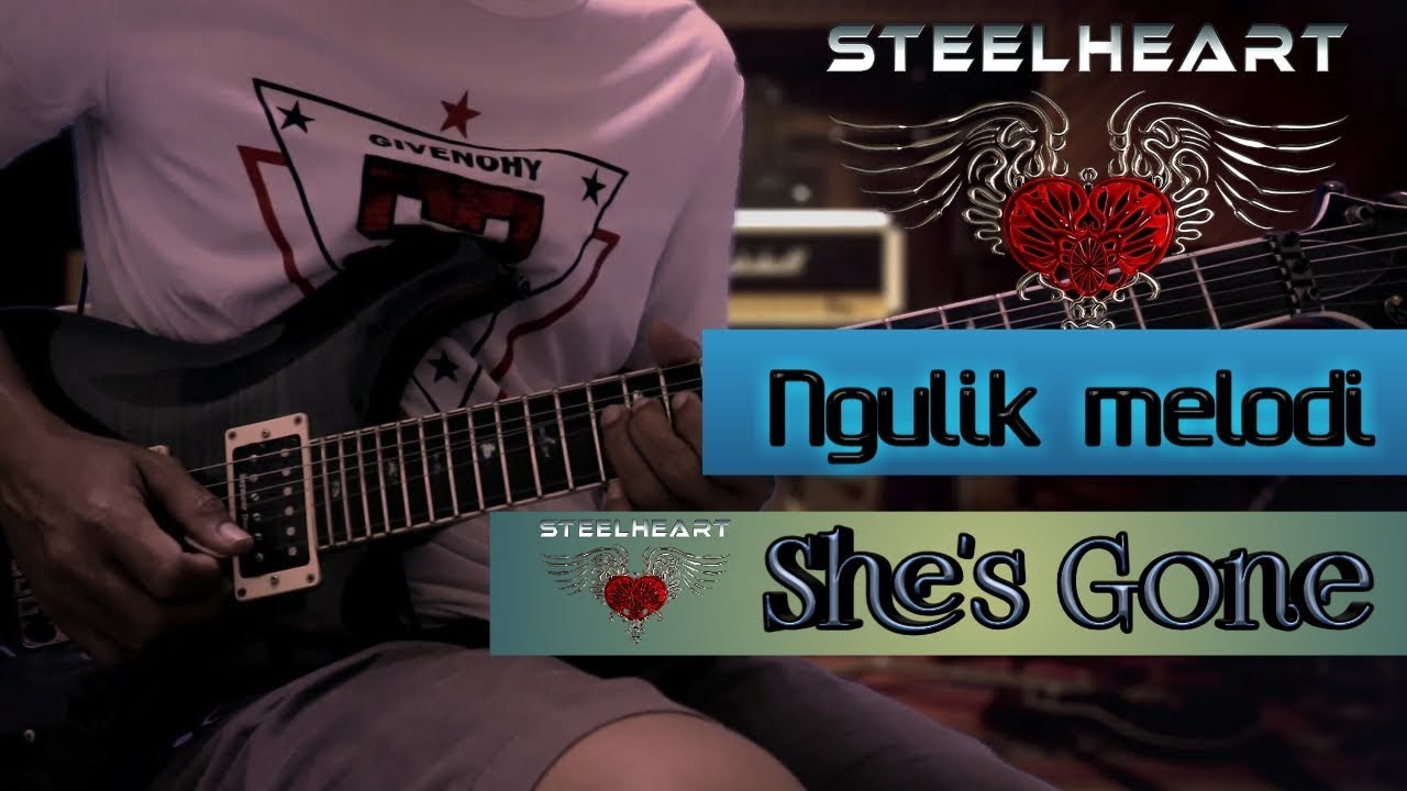 She's gone - steelheart / Solo gitar ( tutorial melodi )