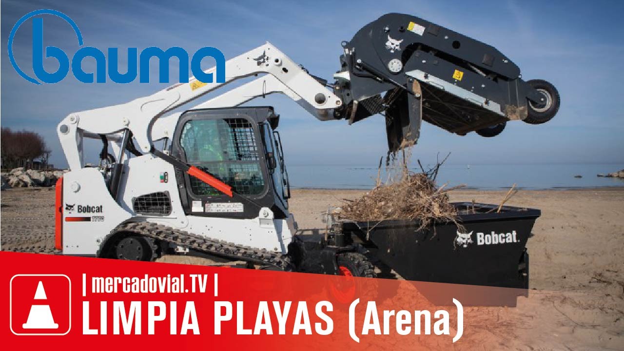 NUEVO BOBCAT Implemento Limpia Playas para Minicargadoras | BAUMA 2016