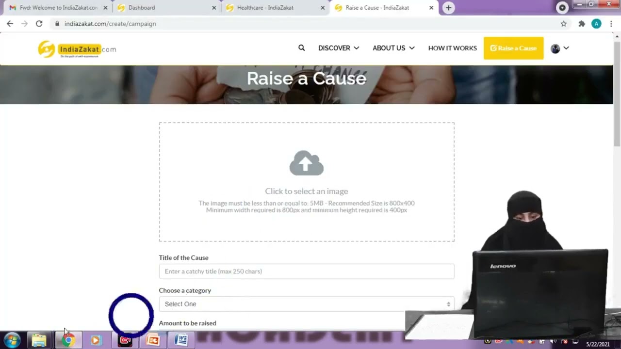 Как собрать средства на благотворительность на IndiaZakat.com | Пошаговое руководство (на хинди/у...