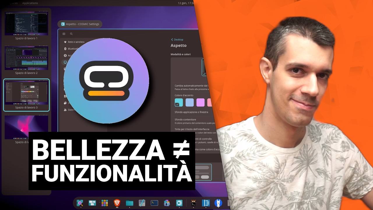 Sono passato a COSMIC Desktop... e lo detesto.