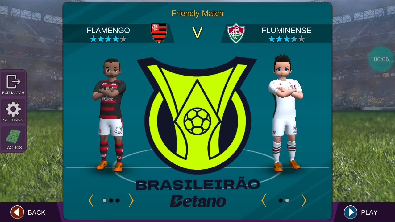 SIMULAÇÃO FLAMENGO X FLUMINENSE NO PRO LEAGUE SOCCER