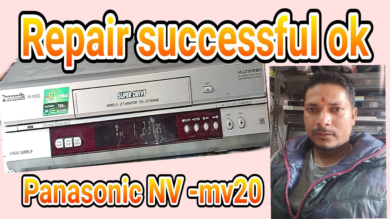 #Panasonic NV -mv20 VCR! Repairing successful ok 💪💯😄🥰